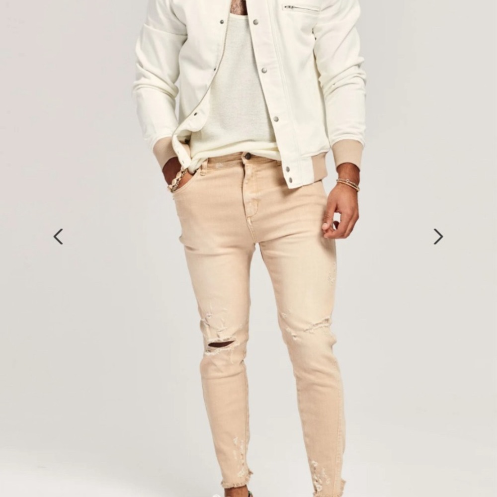 New SER.O.YA Diego Tapered Crop Jean Sand Dune